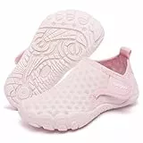 Racqua Baby Wasserschuhe Kleinkind Aqua Pool Schuhe Strand Schwimmen Meer rutschfest Schnell Trocken im Freien leichte Schuhe Kleinkinder Mädchen Rosa 26EU