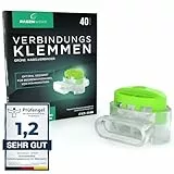 RASENWERK® - Kabelverbinder für Mähroboter Begrenzungskabel - Verbindungsklemmen mit wasserdichter Gelfüllung - Kompatibel mit Markenherstellern wie Gardena, Husqvarna, Worx, Bosch - 40 Stück