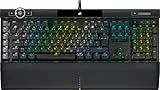 CORSAIR K100 RGB Optisch-Mechanische Kabelgebundene Gaming-Tastatur - OPX Linear-Schalter - PBT Double-Shot Tastenkappen - Elgato Stream Deck & iCUE Kompatibel - PC, Mac, Xbox - QWERTZ DE - Schwarz