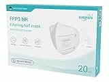 EUROPAPA 40x FFP3 Weiss Masken Atemschutzmaske 5-Lagen Staubschutzmasken hygienisch einzelverpackt Stelle zertifiziert EN149:2001+A1:2009 Mundschutzmaske EU2016/425
