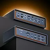 iVANKY 23-in-1 FusionDock Max 2 für Thunderbolt 5, Triple 6K@60Hz Monitor MacBook Docking Station mit 2*HDMI, 4 * 10Gbps USB, 2,5GbE, 140W PD, SD/TF 4.0, 120Gbps Dock für Mac M1/M2/M3/M4 Pro/Max