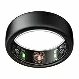 Oura Gen3 Horizon Smart-Ring - Größe 11, Stealth | Wearable für Schlaf-, Herzfrequenz- und Fitnesstracking - Bis zu 7 Tage Akkulaufzeit - Kompatibel mit iOS/Android - Bestimme deine Größe vor dem Kauf