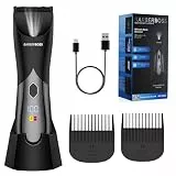 BarberBoss Herren Body Groomer Kabelloser und wasserdichter elektrischer Haarschneider für Männer Intimschneider Präzisionskontrolle Trimmer Ganzkörperpflegeset