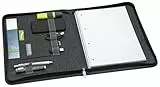 WEDO A4 Schreibmappe mit Reißverschluss – universelle Writing Case & Organizer – Einschub von vier Seiten (auch für Linkshänder) – zahlreiche Fächer & Stifthalter – Polyester, grau