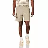 Amazon Essentials Herren 18 cm Chinoshorts Mit Klassischer Passform, Kaki, 36W