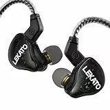 LEKATO H5 In Ear Monitor Kopfhörer Hybrid HiFi IEM Ohrhörer für Musiker Abnehmbares 2-poliges Kabel 1BA+1DD Kabelgebundene Gaming-Ohrhörer Professionelle Tiefe Bässe Schallisolierung (ohne Mikrofon)