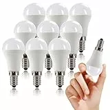 XINFUFEIMING E14 LED Ultrahelle Energiespar Glühbirne, 5W Glühbirne Ersatz für 40W Warmweiss 780LM Not Dimmable 10 Stück 3000K