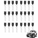 0.1 * 2 cm Ersatzteile, 24 Stück RC Karosserie Clips, Haiboxing Ersatzteile, Deerc Ersatzteile, Reely Ersatzteile, RC Zubehör für 1/10, 1/12, 1/14, 1/16, 1/18, 1/20 Modelle