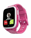 XPLORA XGO 3 - wasserdichte Telefon Uhr für Kinder (mit SIM-Karte) - 4G, Anrufe, Nachrichten, Schulmodus, SOS-Funktion, GPS, Kamera, Schrittzähler - inkl kostenlosem Tarif-Vertrag für 3 Mon. (ROSA)