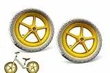 12 Zoll Balance Bike Ersatzräder 2er Set, Rutschfest & Stoßdämpfend Leise Einfach Montage für Kinderfahrrad