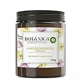 Botanica by Air Wick Duftkerze – Duft: Himalaya-Magnolie und Vanille – Nachhaltig hergestellt mit natürlichen Inhaltsstoffen – 1 x 500 g Kerze im Glas