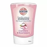 Sagrotan No-Touch Nachfüller Cashmere & Rose – für den automatischen Seifenspender – 1 x 250 ml Handseife im praktischen Vorteilspack