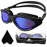 Winline Schwimmbrille Erwachsene Jugendliche,Anti-Beschlag-UV-Schutz Wasserdicht klare Sicht einfach einzustellen mit weichen Nasenstegen für Herren Damen