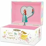 Musikalisches Schmuckkästchen für Kinder – Kinderspieluhr mit drehendem Prinzessin, Prinzessin-Geburtstagsgeschenke für kleine Mädchen, 15,2 x 11,8 x 8,9 cm – Alter 3–10