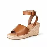 Amazon Essentials Damen Bequeme Espadrillesandale Mit Keilabsatz, Bräunen, 38.5 EU