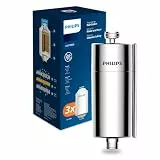 Philips Water Inline-Duschfilter +3 Ersatzfilterkartuschen reduziert Chlor um bis zu 99 Prozent passend für alle Standardschläuche und -armaturen chrom 50 000 L Filterkapazität