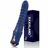 Leiser Stoßvibrator für Frauen – 2-in-1 Dildo Vibrator mit 10 Vibrations- & 3 Stoßmodi, Flexibler Kopf für G-Punkt & Klitorisstimulation, Weiches Silikon, Wiederaufladbar, Diskrete Verpackung