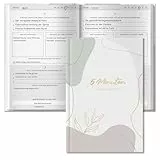 BIROYAL 5 Minuten Tagebuch für Erwachsene, 128 Seiten, A5 | die Kombination aus Mindfulness- & Dankbarkeitstagebuch | Achtsamkeitstagebuch | Journal für Selbsterliebe & Motivation