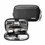 tomtoc Kabel Organizer Tasche Kabeltasche, Elektronik Tech Pouch Laptop Zubehörtasche, Kompakt Cable Bag für Handy Ladegerät, Ladekabel, Festplatte, Adapter, SD Karten