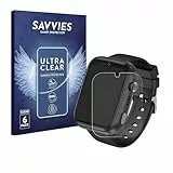 Savvies 6 Stück Schutzfolie für Okyuk 4G Kids Smartwatch T45 Displayschutz-Folie Ultra-Transparent