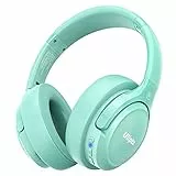 Uliptz Bluetooth Kopfhörer mit Mikrofon, 65 Stunden Spielzeit, 6 EQ Sound Modi, HiFi Stereo Kopfhörer Kabellos Over-Ear, Faltbarer Leichter Bluetooth 5.3 Kopfhörer für Reisen/Büro/Handy/PC (Grün)