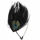FRCOLOR Pfauenfeder-stirnband Roaring 20s Accessoires Für Frauen Fascinator-hüte Für Frauen Pfau-kopfschmuck Für Kopfbedeckung Pfau Kopfschmuck Haarschmuck Abschlussball Partybedarf