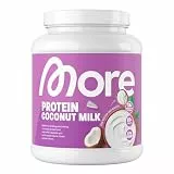 MORE Protein, Coconut Milk, 600 g, Mix aus Whey Konzentrat und Casein ideal zum Muskelaufbau und -erhalt, mit Laktase - made in Germany