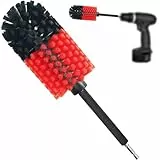 Kasauber Felgenbürste für Akkuschrauber - Wheel Brush - schnelle & mühelose Reinigung bis tief ins Felgenbett, Felgenreiniger Bürste Bohrmaschine - für Auto Motorrad Fahrrad Alu-& Stah Felgen Pflege