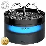 DOOOB Katzentrinkbrunnen, 2,1L Katzen Trinkbrunnen, Katzenbrunnen mit Ultra-Leiser Pumpe, Automatischer Trinkbrunnen für Katze und Kleine Hunde, Inkl. 3 Filter & 3Schwämme