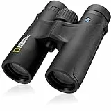 National Geographic Fernglas 10x42 Algonquin – 10x Vergrößerung, 42 mm Objektive, wasserdicht, 100 m auf 1.000 m Sehfeld, BaK-4-Prismen, Vollvergütung