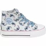 CERDÁ LIFE'S LITTLE MOMENTS Stitch-Sneaker, 8-14 Jahre, lustiges und bequemes Design, Hellblau, 35 EU