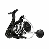 PENN Pursuit IV Salzwasser Spinnrolle – Spinnangeln, Jig, Köderrolle für den Allround-Einsatz, Boot, Kajak, Ufer, Black Silver, 5000