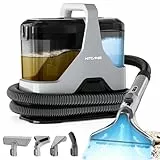 Kitcanis Nasssauger Polsterreiniger Waschsauger Gerät - 600W 78dB Teppichreiniger Gerät mit 4 Düse Fleckenbürste für Teppich, Sofa, Vorleger, Polster, Treppen, Auto, Tierhaare