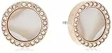 Fossil Ohrringe Für Frauen, 1 Cm Länge Rose Gold Edelstahl-Ohrringe, JF01715791