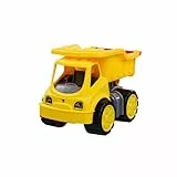 Big Power Worker – Classic Kipper (21cm) mit Reifen aus Softmaterial - Spielzeug Auto ideal für Unterwegs, bewegliche Kippmulde mit Ladekappe, für Kinder ab 2 Jahre