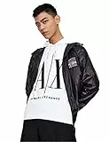 Armani Exchange Men's, Icon Project, Embroidered Logo Hooded Sweatshirt, White, L