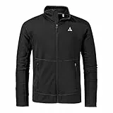 Schöffel Herren Fleece Jk Style Cascata MNS, leichte Fleecejacke mit Stehkragen aus 2-Wege-Stretch, wärmende Outdoorjacke mit 2 Außentaschen, black, 52