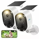 litokam Überwachungskamera Aussen,WLAN IP Kamera Outdoor mit Farbnachtsicht, PIR-Bewegungsmelder, Zeitraffer-2 Pack