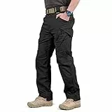 YASHANG Herren Kampfhose City Tactical Cargo Pants Hose Lässige Multi Pockets Stretch Outdoor Wanderhose