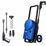 Nilfisk Hochdruckreiniger Core 125 Bar Druck - Mini Pressure Washer Für Terrassen, Werkstätten und Autos (1400 W)