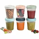 BÉABA, 6er-Set Aufbewahrungsbehälter, Clip, Stapelbare Behälter, 100 % Luftdicht, Einfrieren, Muttermilch, 6x250ml