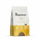 Applaws getreidefreies Katzentrockenfutter mit Huhn für ausgewachsene und reife Katzen, natürlich und vollständig (1x 7,5kg Packung)