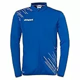 uhlsport Score 26 Classic Jacke Herren Sport Fußball Trainingsjacke Sweatshirt Jacke Sweatjacke - elastischer Ausgehanzug mit Reißverschluss-Taschen, azurblau/weiß, L