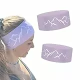 Bergwelten Outdoor Stirnband: Atmungsaktiv & rutschfest | Ideal für Sport, Outdoor & Abenteuer (Flieder)