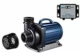 AquaForte - DM-22000 Vario S Regelbare Teichpumpe 70-200W mit externem Controller bis zu 22.000 l/h Förderleistung und 7,5m Förderhöhe ideal für Filter Bachlauf und Wasserfall