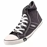 MUSTANG Damen High Top Sneaker Schwarz, Schuhgröße:EUR 39