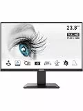 MSI PRO MP2412DE 23,8 Zoll Full HD Office Monitor - 1920 x 1080 VA Panel, 100 Hz, augenfreundlich, VESA montierbar, Display Kit Support, neigbar - HDMI 1.4, DP 1.2a