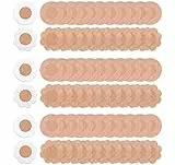 Belerry 100 Stück Unsichtbare Nippelabdeckung Brustwarzenabdeckungen Brustaufkleber Nippel Cover Nippelaufkleber Einweg Nipple Abdeckungen für Frauen (Blume, rund) Beige