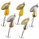 QualyQualy Trout Spinners Angelköder-Set, sortiert, 5 Stück (1/283.5 g)