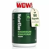 Magnesium Bisglycinat Hochdosiert - 300mg Magnesium pro Tagesdosis, 180 Vegan Kapseln, Laborgeprüft, Premium: Chelatiertes Magnesiumglycinat, hochdosiert